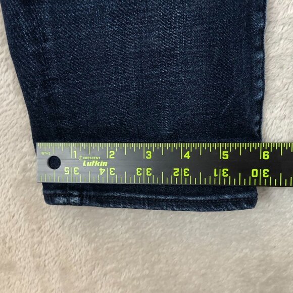 American Eagle Outfitters Womens Jeans Size 2 Artist Crop Destroyed Stretch Blue - Picture 5 of 16